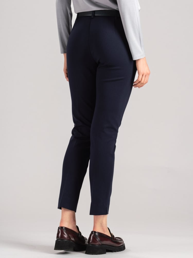 Pantalone donna a sigaretta in tessuto punto Milano