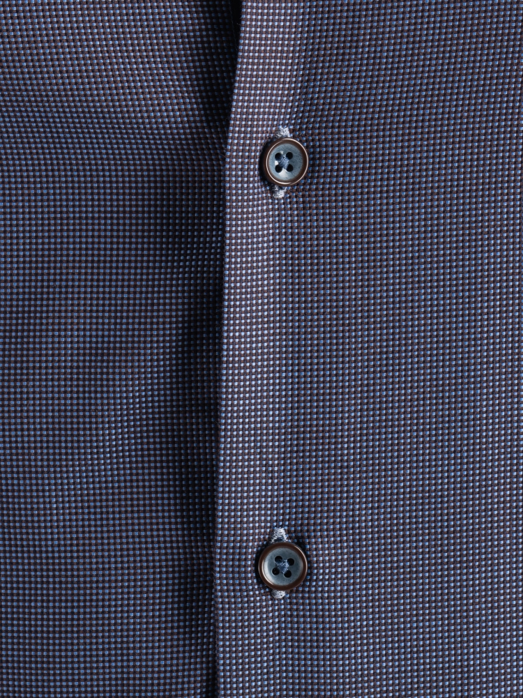 Camisa microblindada azul oscuro para hombre