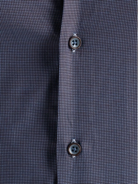 Camicia uomo micro armaturata moro e azzurro