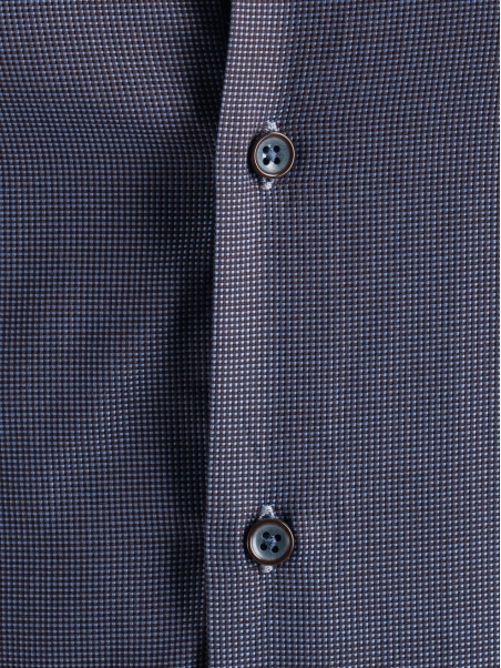 Camisa microblindada azul oscuro para hombre
