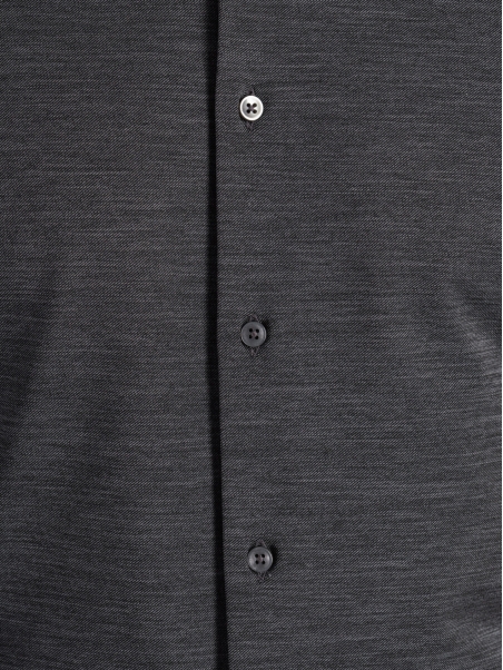 Camisa gris TECNO melange de hombre