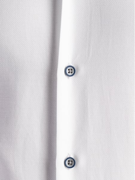 Camicia uomo bianca con inserti pied de poule