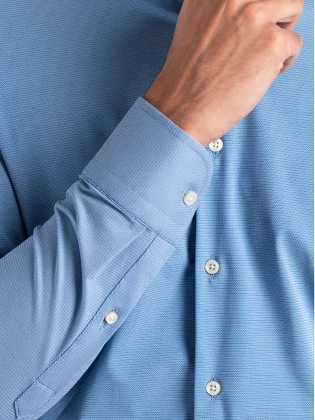 Camisa vaquera de microtejido TECNO para hombre