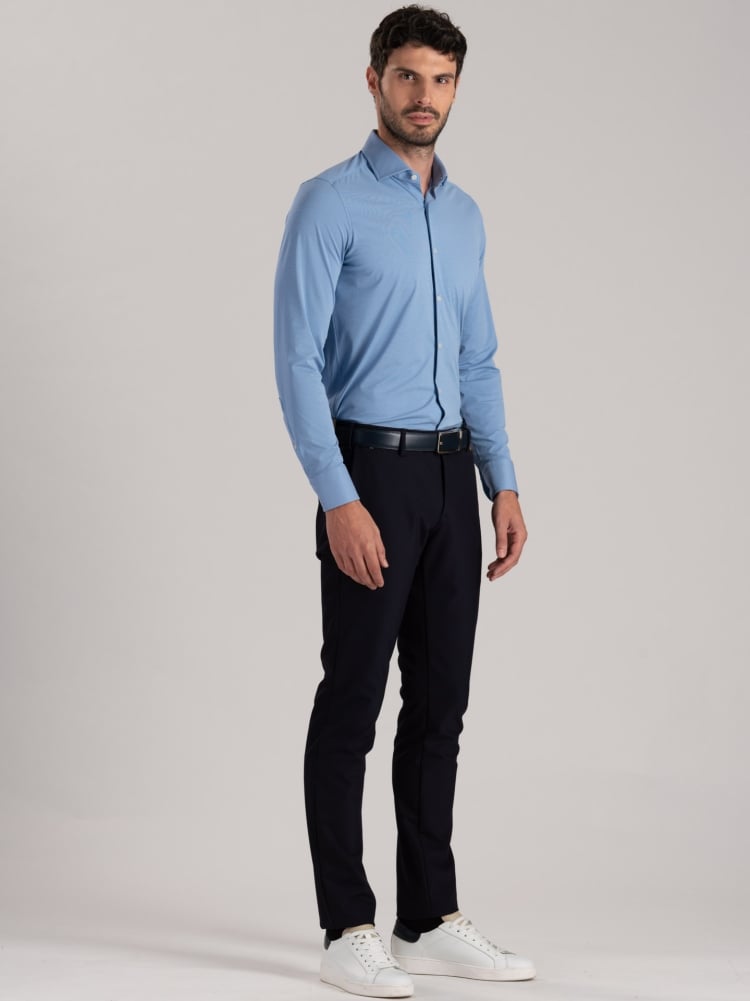 Camisa vaquera de microtejido TECNO para hombre