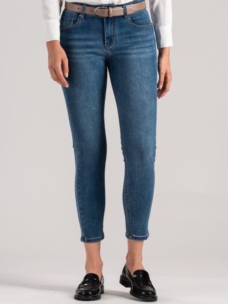 Jeans donna cinque tasche lavaggio medio