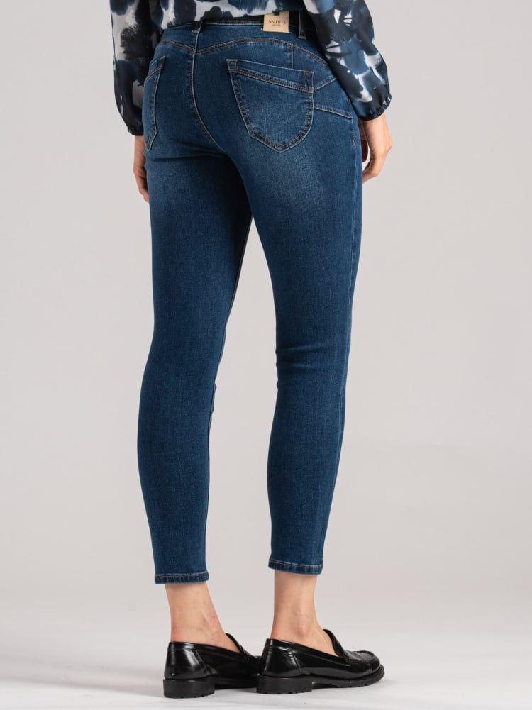 Jeans donna cinque tasche lavaggio scuro