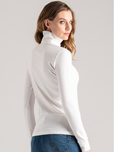 Polo de mujer con detalles en rouge y lúrex