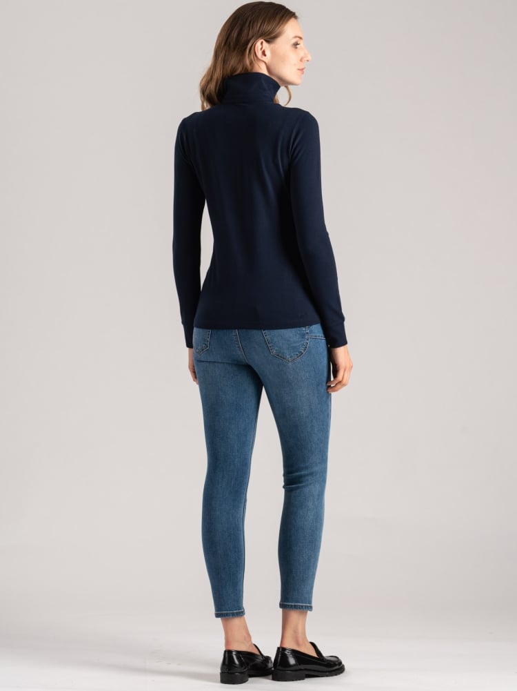 Polo de mujer con detalles en rouge y lúrex