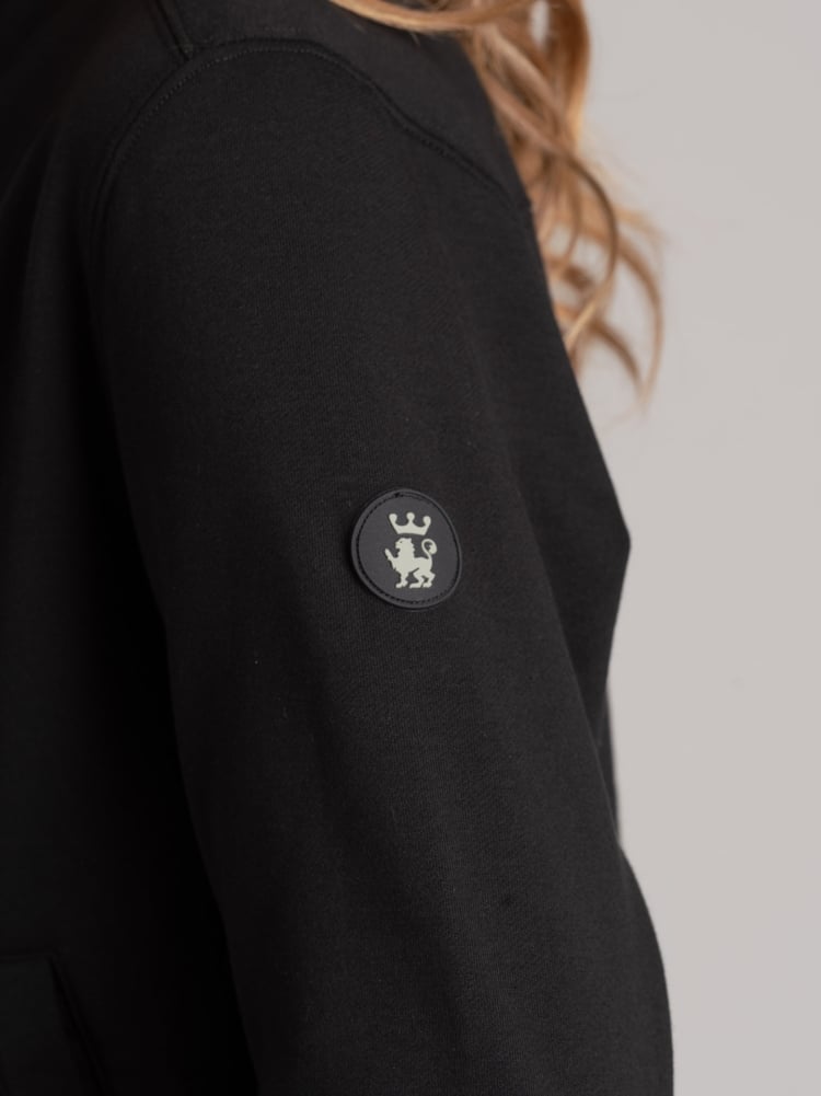 Sudadera cálida de mujer con botones