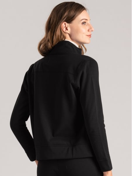 Sudadera cálida de mujer con botones
