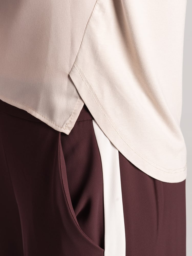 Pantalone donna palazzo con banda laterale