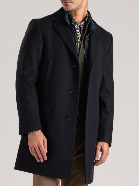 Cappotto uomo con pettorina staccabile