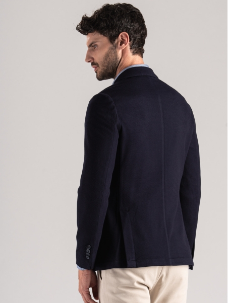 Chaqueta de hombre en jacquard jersey texturizado