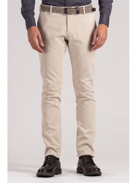 Pantalones chinos de hombre en tricotina mano caliente