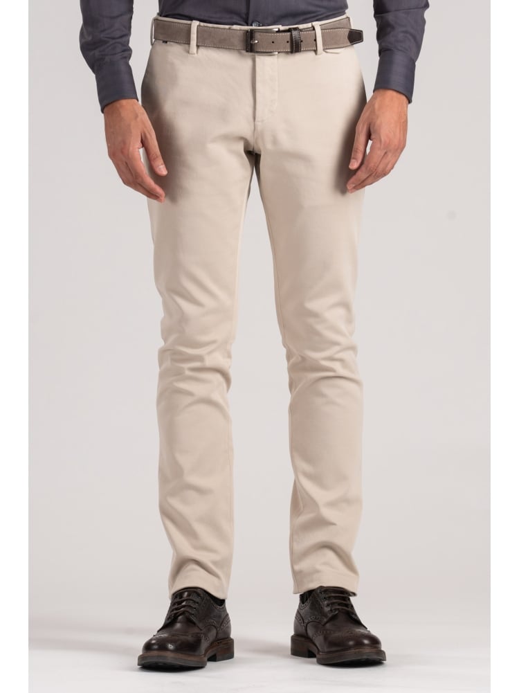 Pantalone uomo chino in tricotina mano calda