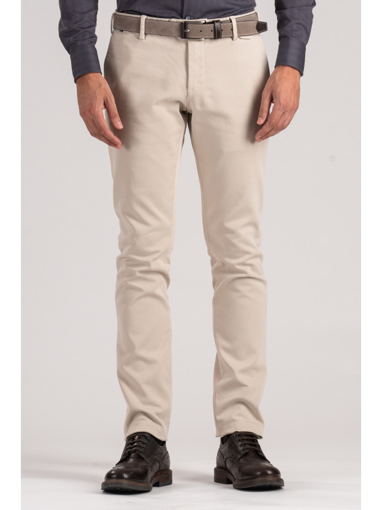 Pantalones chinos de hombre en tricotina mano caliente