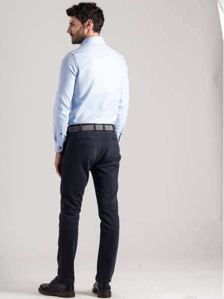 Pantalones chinos de hombre en tricotina mano caliente