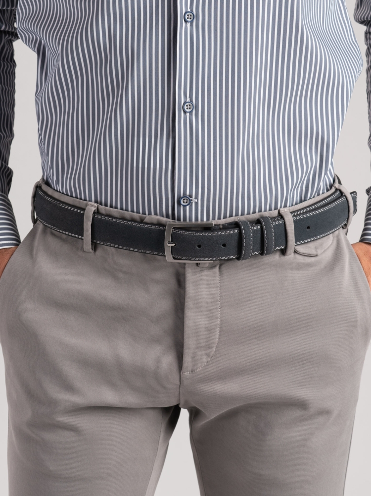 Pantalones chinos de hombre en tricotina mano caliente