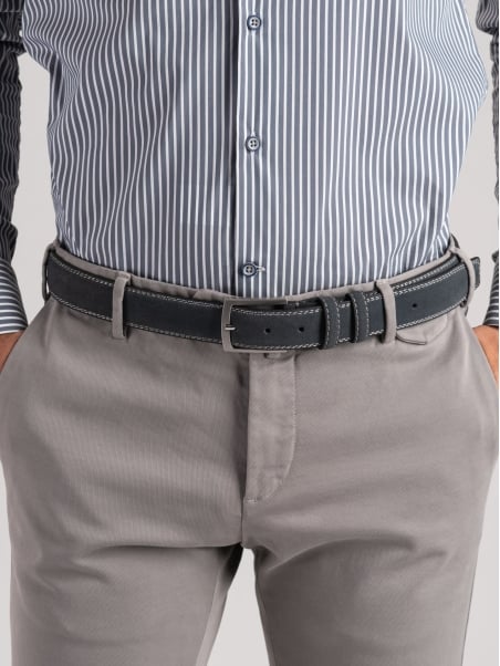 Pantalone uomo chino in tricotina mano calda