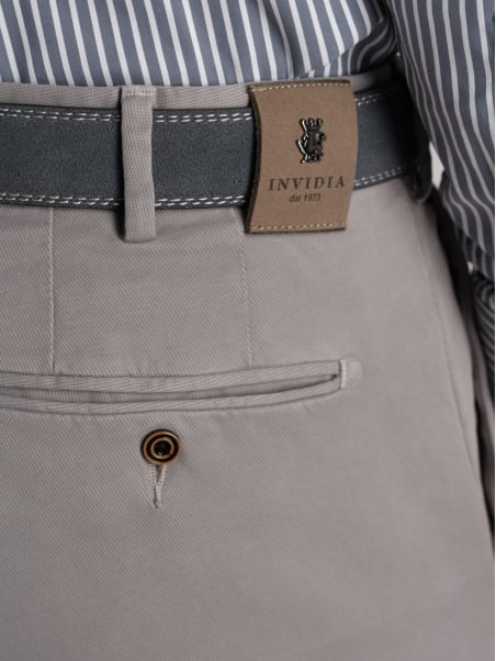 Pantalone uomo chino in tricotina mano calda