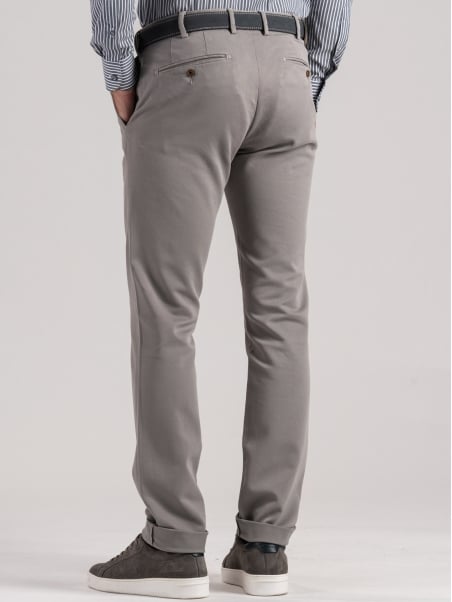 Pantalone uomo chino in tricotina mano calda