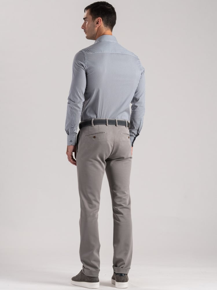 Pantalone uomo chino in tricotina mano calda