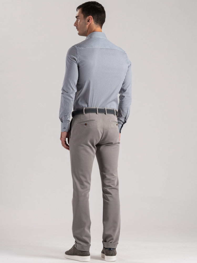Pantalones chinos de hombre en tricotina mano caliente
