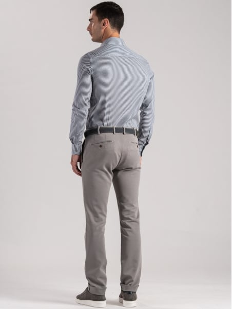 Pantalone uomo chino in tricotina mano calda