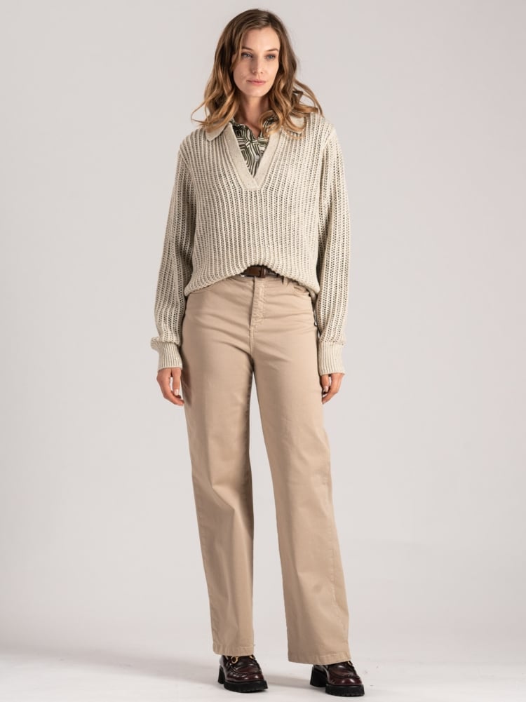 Jersey de mujer tipo polo con micro lentejuelas Invidia 1973