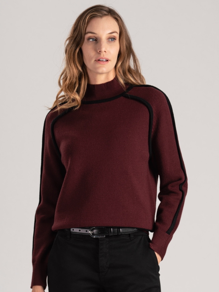 Jersey de mujer de cuello alto con contrastes Invidia 1973