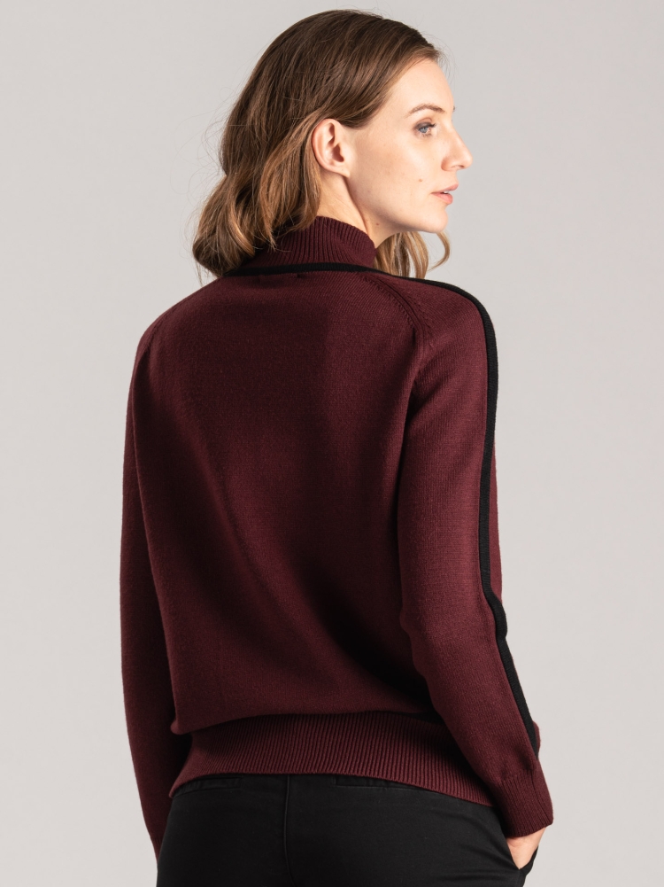 Jersey de mujer de cuello alto con contrastes Invidia 1973