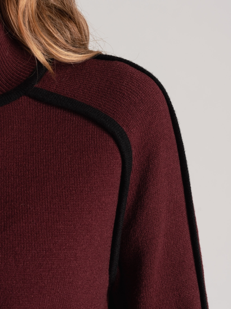 Jersey de mujer de cuello alto con contrastes Invidia 1973