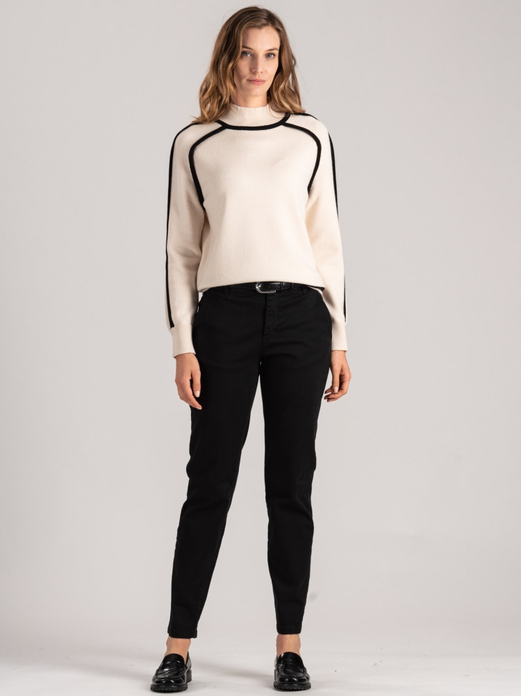 Jersey de mujer de cuello alto con contrastes Invidia 1973