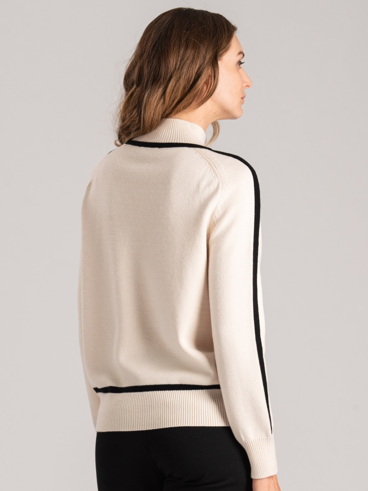 Jersey de mujer de cuello alto con contrastes Invidia 1973