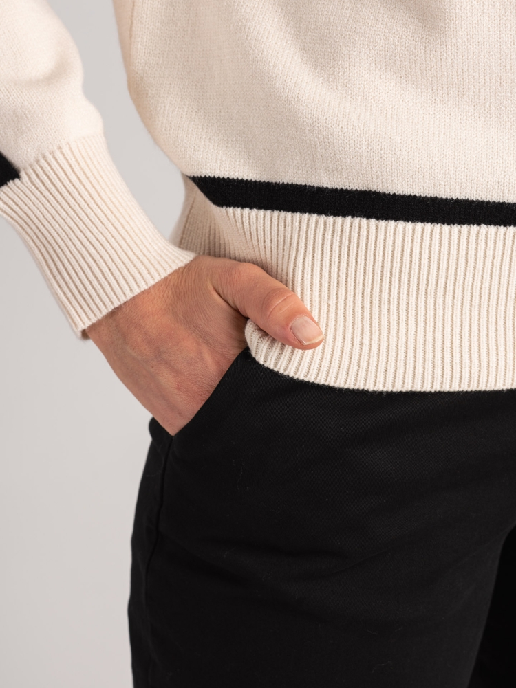 Jersey de mujer de cuello alto con contrastes Invidia 1973