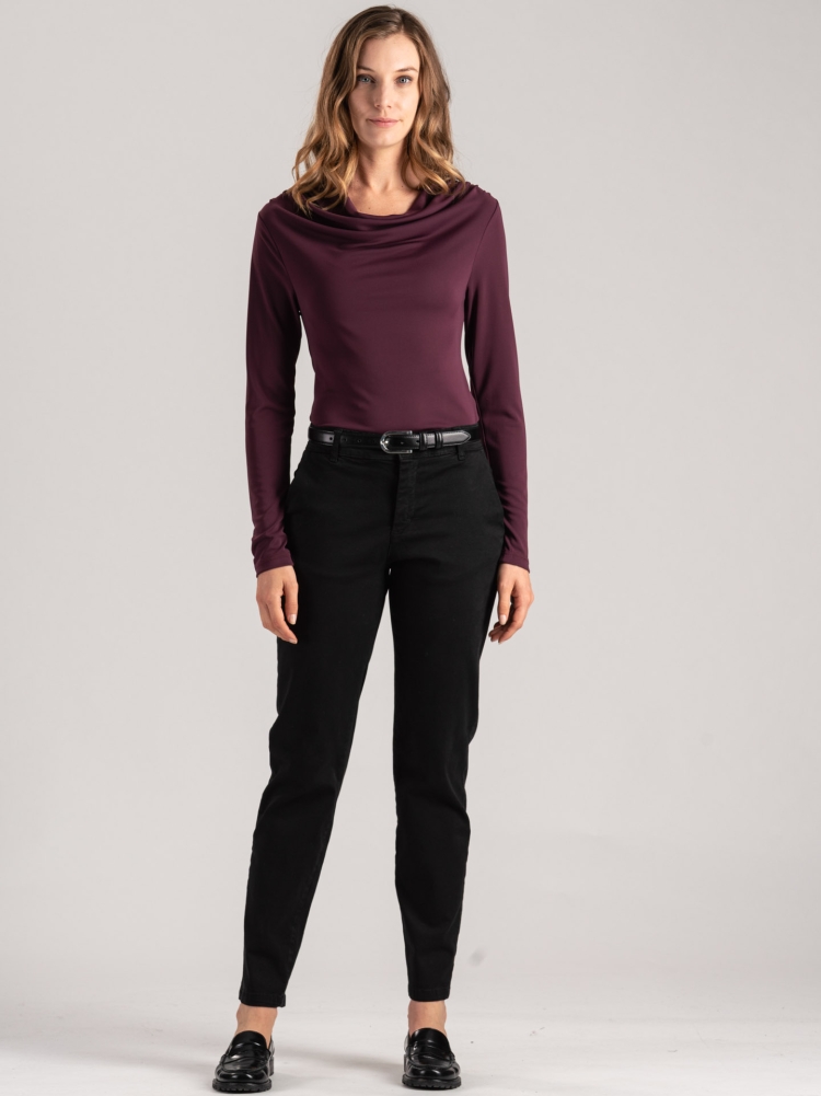 Blusa de punto para mujer con cuello chal Invidia 1973