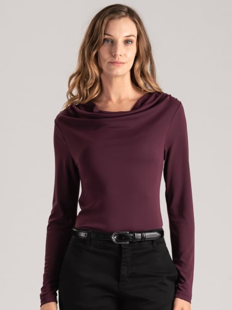 Blusa de punto para mujer con cuello chal Invidia 1973