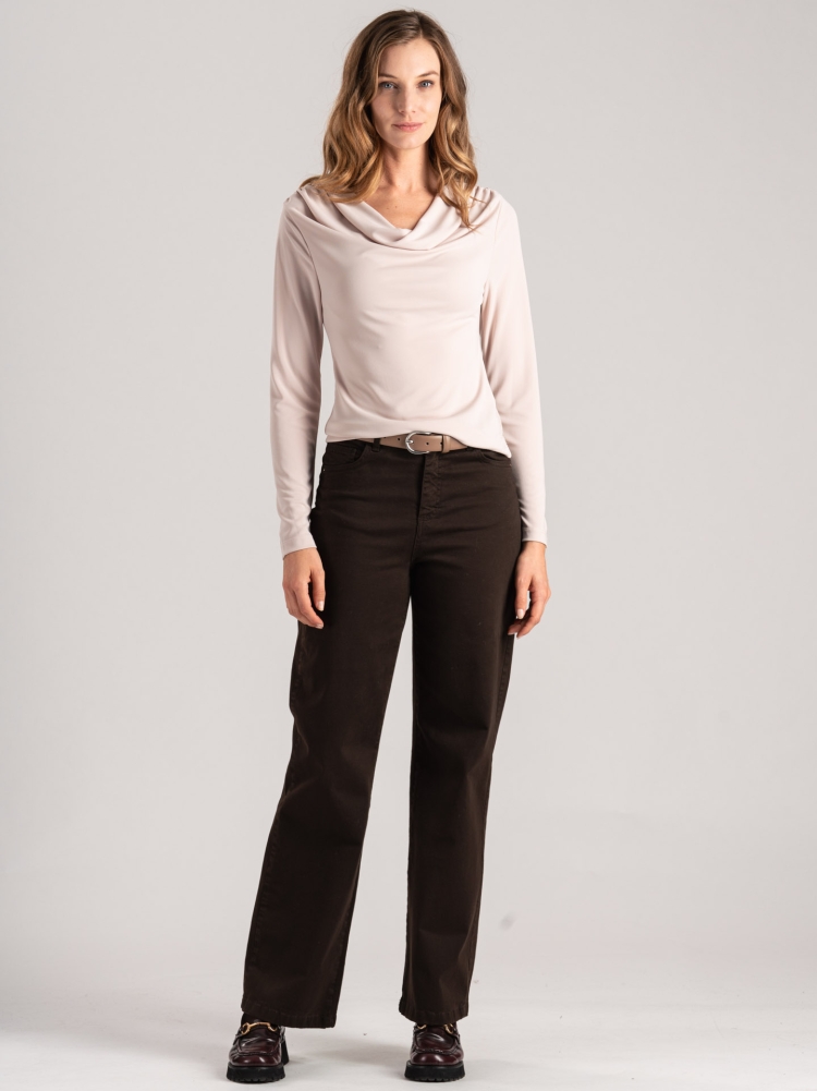 Blusa de punto para mujer con cuello chal Invidia 1973
