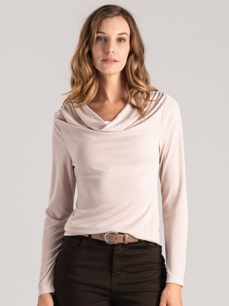 Blusa de punto para mujer con cuello chal Invidia 1973