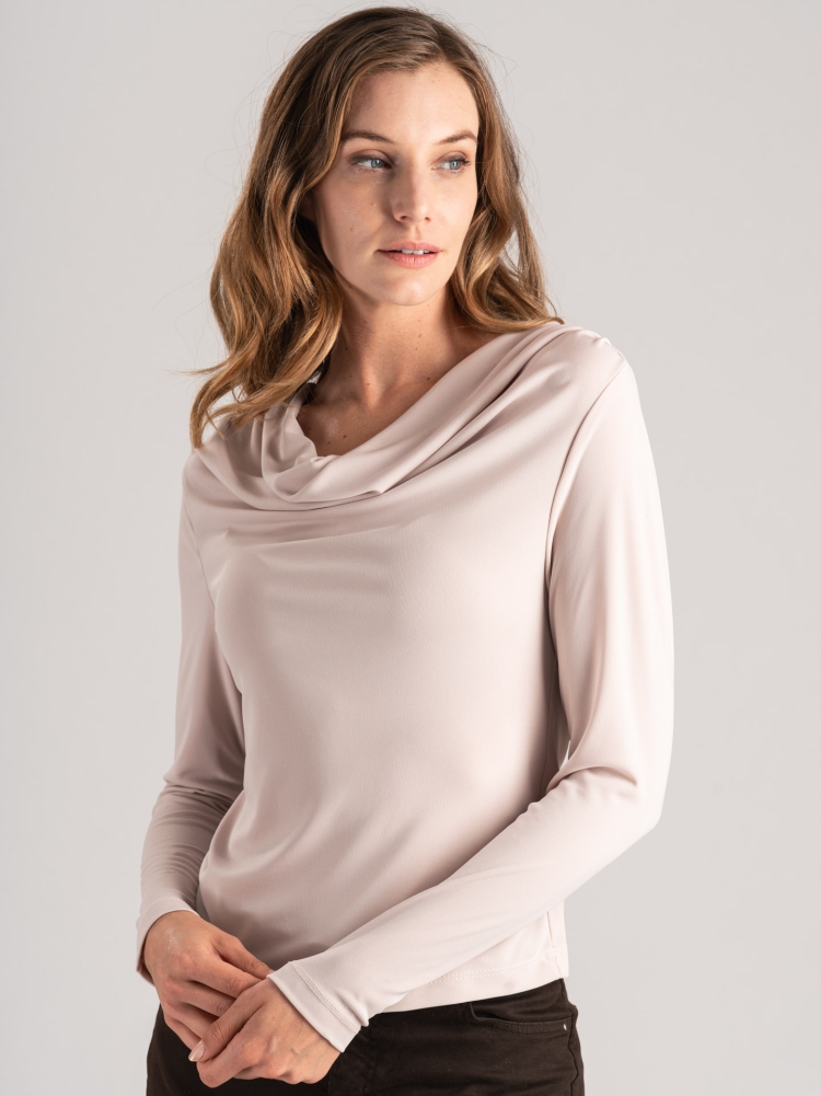 Blusa de punto para mujer con cuello chal Invidia 1973