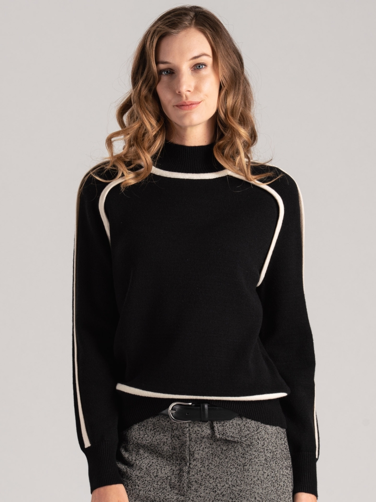 Jersey de mujer de cuello alto con contrastes Invidia 1973