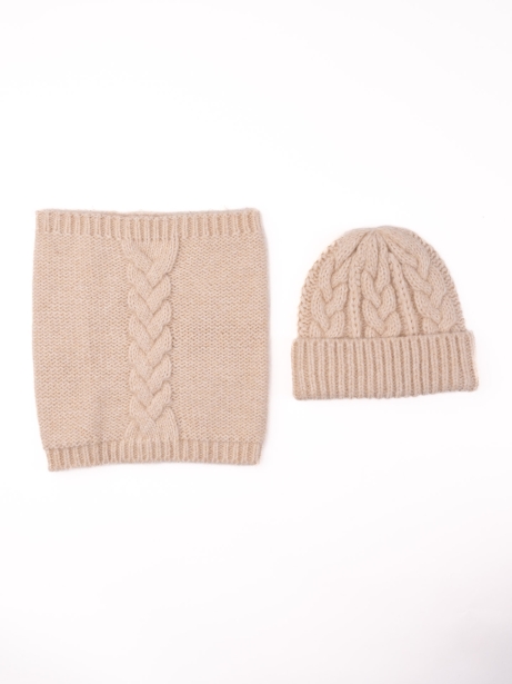 Gorro de mujer de mezcla de lana con trenza Invidia 1973
