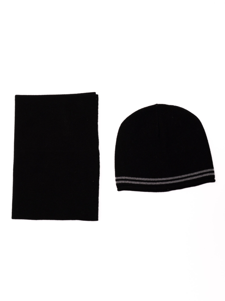 Gorro de caballero de punto de galga 12 con rayas en contraste Invidia 1973
