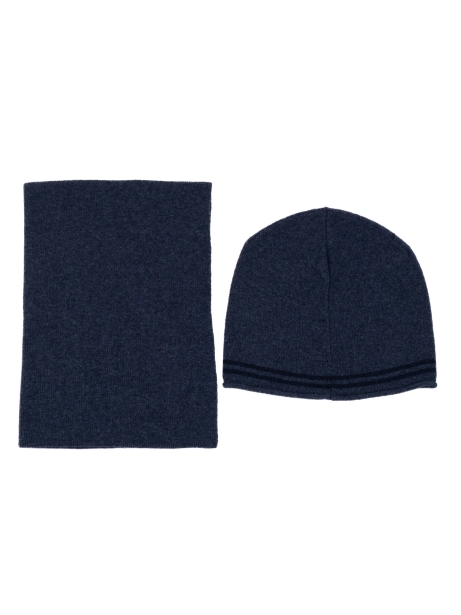 Gorro de caballero de punto de galga 12 con rayas en contraste Invidia 1973