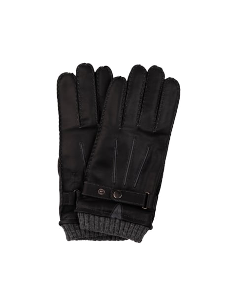 Guantes de piel para hombre con inserciones de lana Invidia 1973