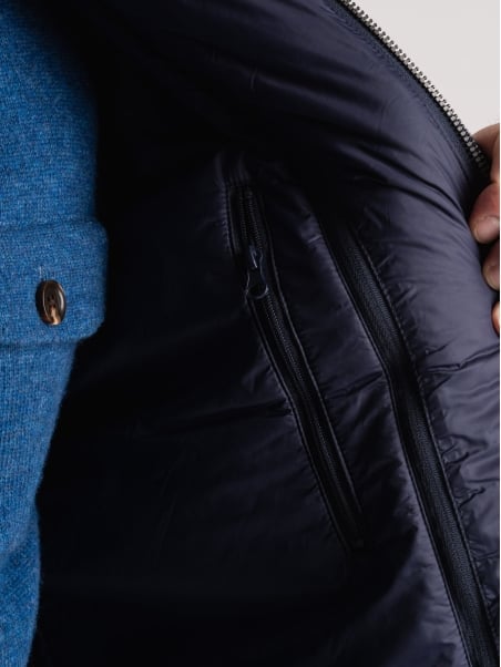 Chaqueta con peto efecto lana para hombre