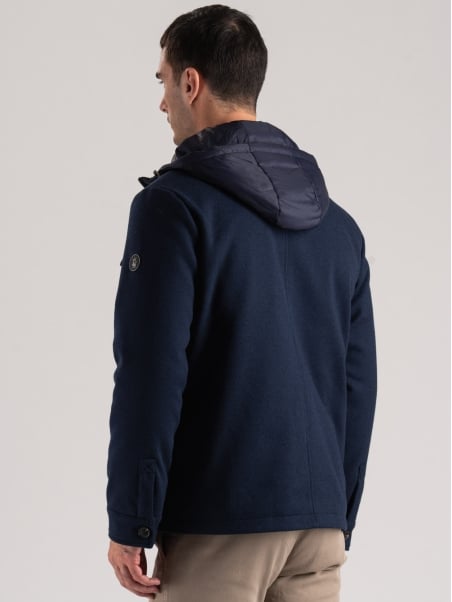 Chaqueta con peto efecto lana para hombre