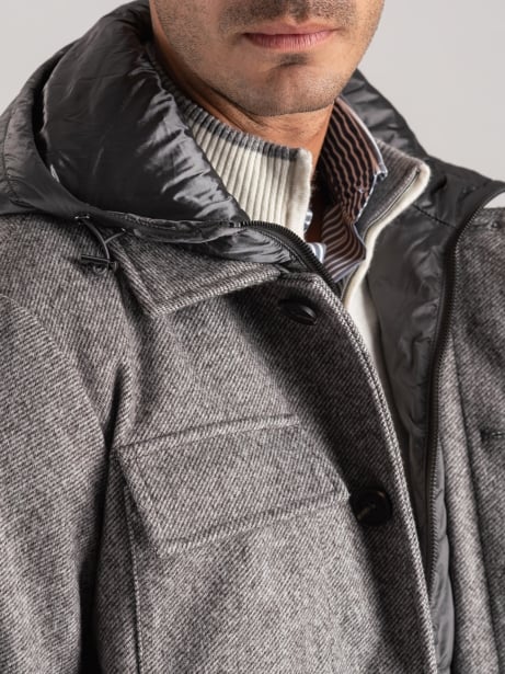 Chaqueta con peto efecto lana para hombre 2