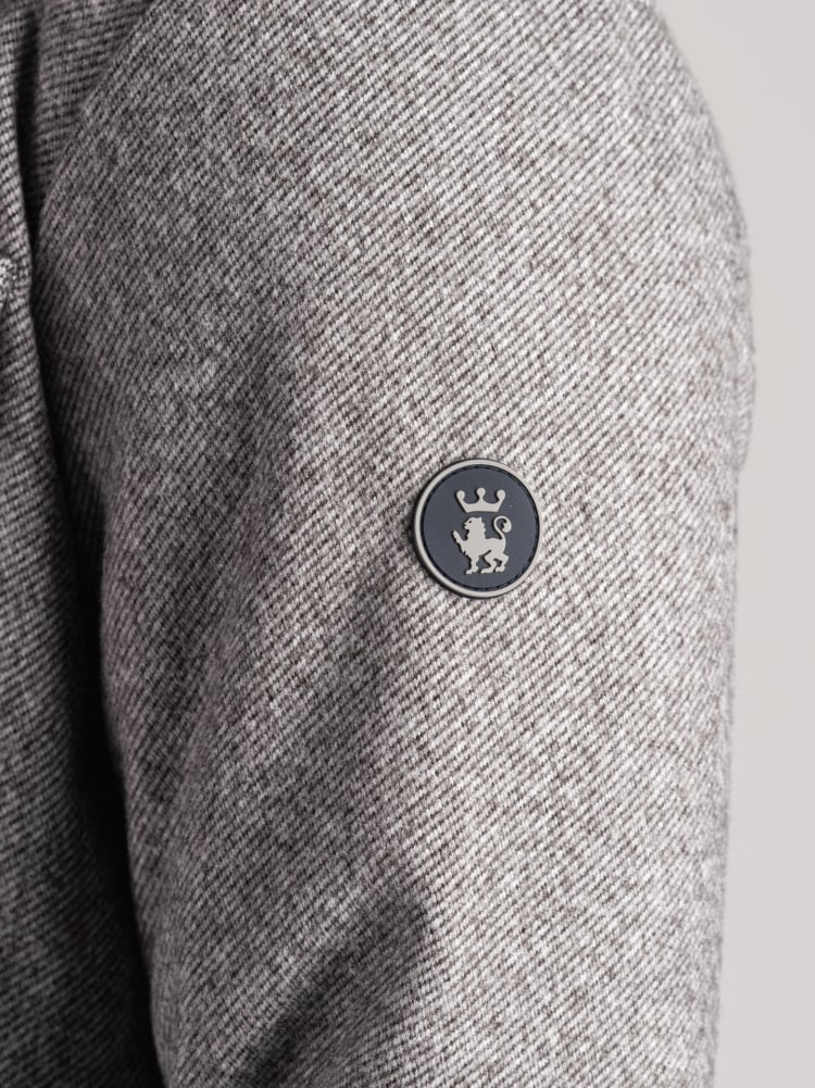 Chaqueta con peto efecto lana para hombre
