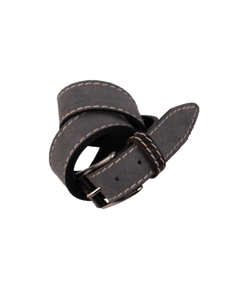Cinturón masculino de ante con pespunte de contraste Invidia 1973